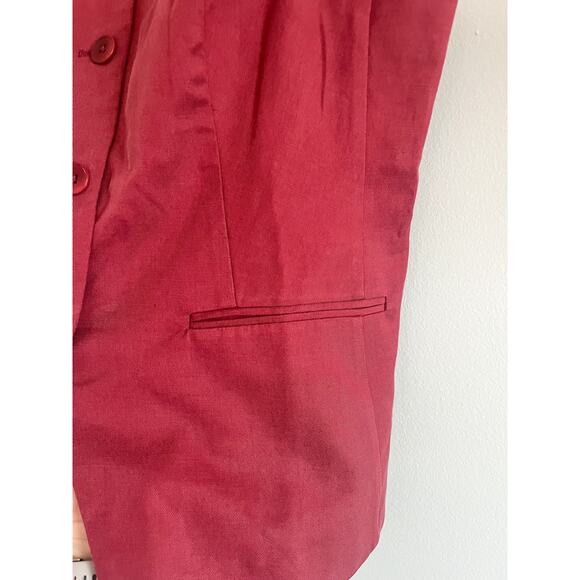 Madewell Rust Button-Front Top - Picture 4 of 9